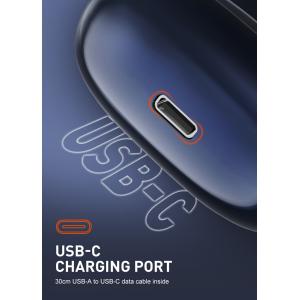 LDNIO earphones με θήκη φόρτισης T09, OWS, Φ10mm, 35/400mAh, μπλε | eLabstore.gr