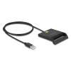 DELOCK card reader 91724 για smart card, USB σύνδεση, 480Mbps, μαύρο | Συνοδευτικά PC | elabstore.gr