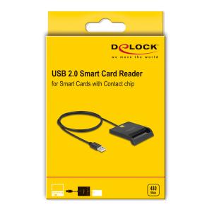 DELOCK card reader 91724 για smart card, USB σύνδεση, 480Mbps, μαύρο | eLabstore.gr DELOCK card reader 91724 για smart card, USB σύνδεση, 480Mbps, μαύρο | Συνοδευτικά PC | elabstore.gr