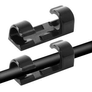 Οργανωτές καλωδίων AG702D με αυτοκόλλητο, 3x1.1x0.7cm, μαύρο, 20τμχ | Καλώδια - Αντάπτορες | elabstore.gr