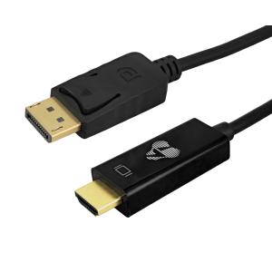 POWERTECH καλώδιο DisplayPort σε HDMI CAB-H182, 4K/30Hz, 21.6 Gbps, 1m, μαύρο | Καλώδια - Αντάπτορες | elabstore.gr