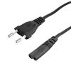 POWERTECH καλώδιο τροφοδοσίας CAB-P040, copper, 2x 0.75mm, 1.5m, μαύρο | Καλώδια - Αντάπτορες | elabstore.gr