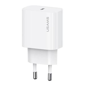 USAMS φορτιστής τοίχου CC226, USB-C, 20W, λευκός | Αξεσουάρ κινητών | elabstore.gr