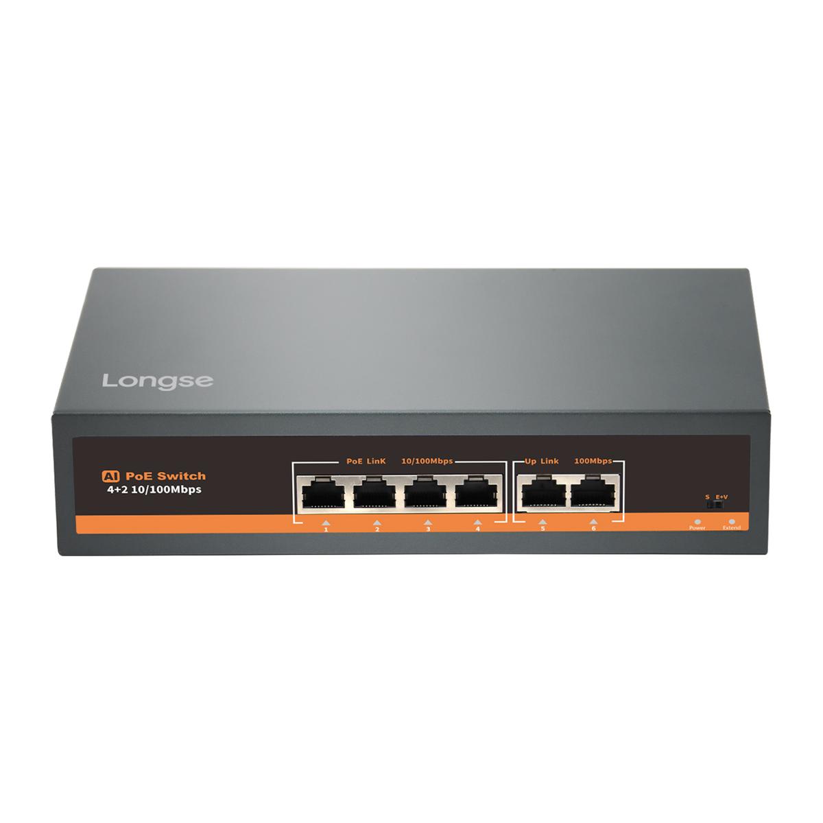 LONGSE PoE switch HT42FA με 4x LAN & 2x WAN θύρες, 10/100Mbps | eLabstore.gr LONGSE PoE switch HT42FA με 4x LAN & 2x WAN θύρες, 10/100Mbps | Δικτυακά | elabstore.gr