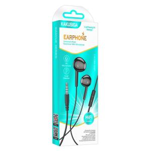 KAKUSIGA earphones με μικρόφωνο KSC-1301, 3.5mm σύνδεση, 14mm, 1.1m, μαύρα | eLabstore.gr KAKUSIGA earphones με μικρόφωνο KSC-1301, 3.5mm σύνδεση, 14mm, 1.1m, μαύρα | Αξεσουάρ κινητών | elabstore.gr