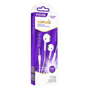 KAKUSIGA earphones με μικρόφωνο KSC-1301, 3.5mm σύνδεση, 14mm, 1.1m, λευκά | eLabstore.gr KAKUSIGA earphones με μικρόφωνο KSC-1301, 3.5mm σύνδεση, 14mm, 1.1m, λευκά | Αξεσουάρ κινητών | elabstore.gr