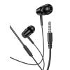 KAKUSIGA earphones με μικρόφωνο KSC-1303, 3.5mm σύνδεση, 10mm, 1.1m, μαύρα | Αξεσουάρ κινητών | elabstore.gr