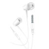 KAKUSIGA earphones με μικρόφωνο KSC-1303, 3.5mm σύνδεση, 10mm, 1.1m, λευκά | Αξεσουάρ κινητών | elabstore.gr