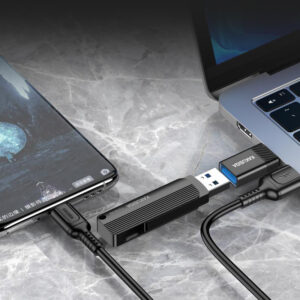 KAKUSIGA αντάπτορας USB-C σε USB KSC-1406, 5Gbps, 4A, μαύρος | Καλώδια - Αντάπτορες | elabstore.gr