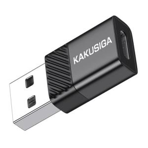 KAKUSIGA αντάπτορας USB-C σε USB KSC-1407, 480Mbps, 60W, μαύρος | eLabstore.gr KAKUSIGA αντάπτορας USB-C σε USB KSC-1407, 480Mbps, 60W, μαύρος | Καλώδια - Αντάπτορες | elabstore.gr
