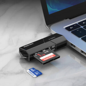KAKUSIGA card reader KSC-1411 για SD & micro SD, 480Mbps, USB σύνδεση, μαύρο | Συνοδευτικά PC | elabstore.gr
