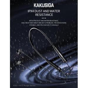 KAKUSIGA earphones KSC-1472 με μαγνήτη, Bluetooth, 10mm, 130mAh, μαύρα | Αξεσουάρ κινητών | elabstore.gr