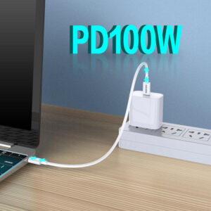 KAKUSIGA καλώδιο USB-C σε USB-C KSC-653, 100W, 480Mbps, 25cm, λευκό | Καλώδια - Αντάπτορες | elabstore.gr