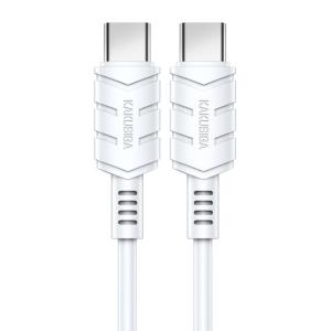 KAKUSIGA καλώδιο USB-C σε USB-C KSC-710, 60W, 480Mbps, 1.2m, λευκό | Καλώδια - Αντάπτορες | elabstore.gr