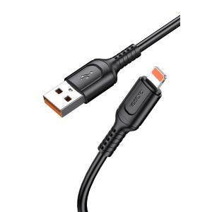 KAKUSIGA καλώδιο Lightning σε USB KSC-805, 12W, 480Mbps, 1m, μαύρο | Καλώδια - Αντάπτορες | elabstore.gr
