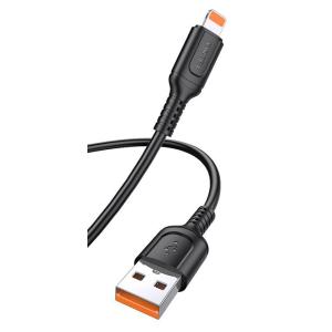 KAKUSIGA καλώδιο Lightning σε USB KSC-805, 12W, 480Mbps, 1m, μαύρο | Καλώδια - Αντάπτορες | elabstore.gr