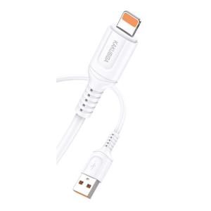 KAKUSIGA καλώδιο Lightning σε USB KSC-805, 12W, 480Mbps, 1m, λευκό | Καλώδια - Αντάπτορες | elabstore.gr
