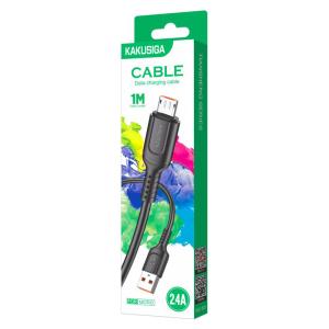 KAKUSIGA καλώδιο micro USB σε USB KSC-805, 12W, 480Mbps, 1m, μαύρο | Καλώδια - Αντάπτορες | elabstore.gr