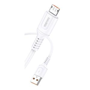 KAKUSIGA καλώδιο micro USB σε USB KSC-805, 12W, 480Mbps, 1m, λευκό | Καλώδια - Αντάπτορες | elabstore.gr
