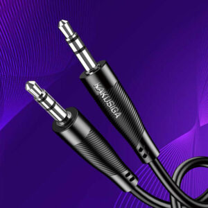 KAKUSIGA καλώδιο ήχου 3.5mm KSC-893, AUX, 1m, μαύρο | Καλώδια - Αντάπτορες | elabstore.gr