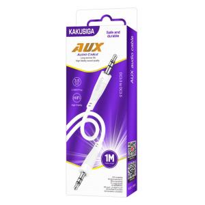 KAKUSIGA καλώδιο ήχου 3.5mm KSC-893, AUX, 1m, λευκό | Καλώδια - Αντάπτορες | elabstore.gr