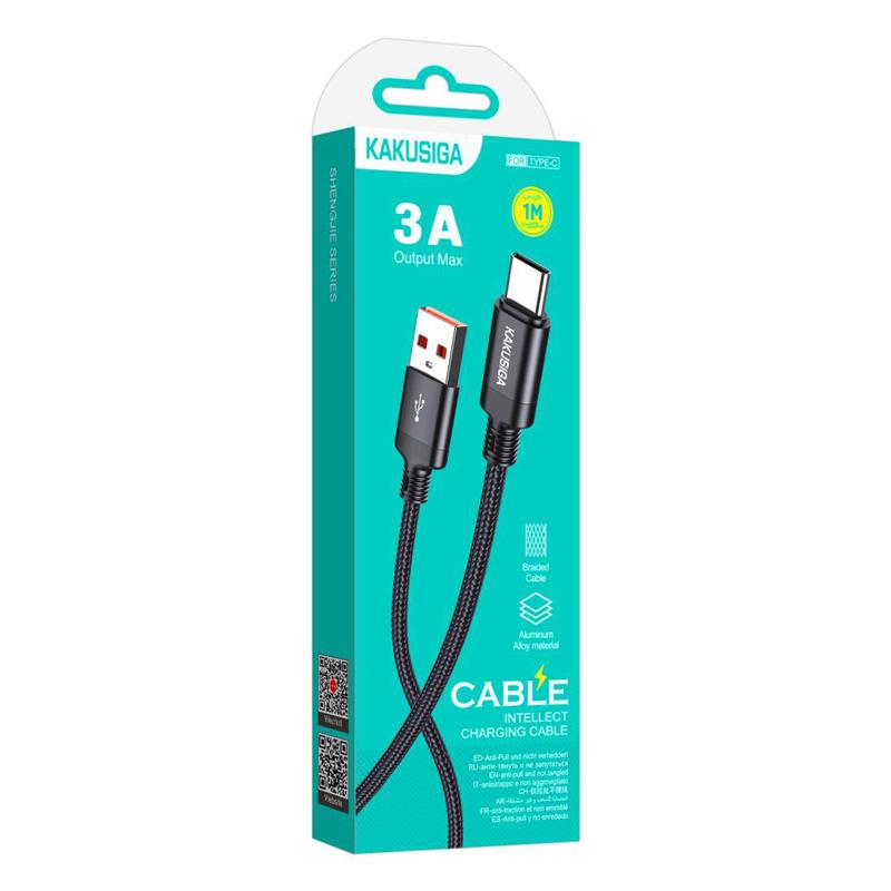 KAKUSIGA καλώδιο USB-C σε USB KSC-970, 15W, 480Mbps, 1m, μαύρο | eLabstore.gr KAKUSIGA καλώδιο USB-C σε USB KSC-970, 15W, 480Mbps, 1m, μαύρο | Καλώδια - Αντάπτορες | elabstore.gr