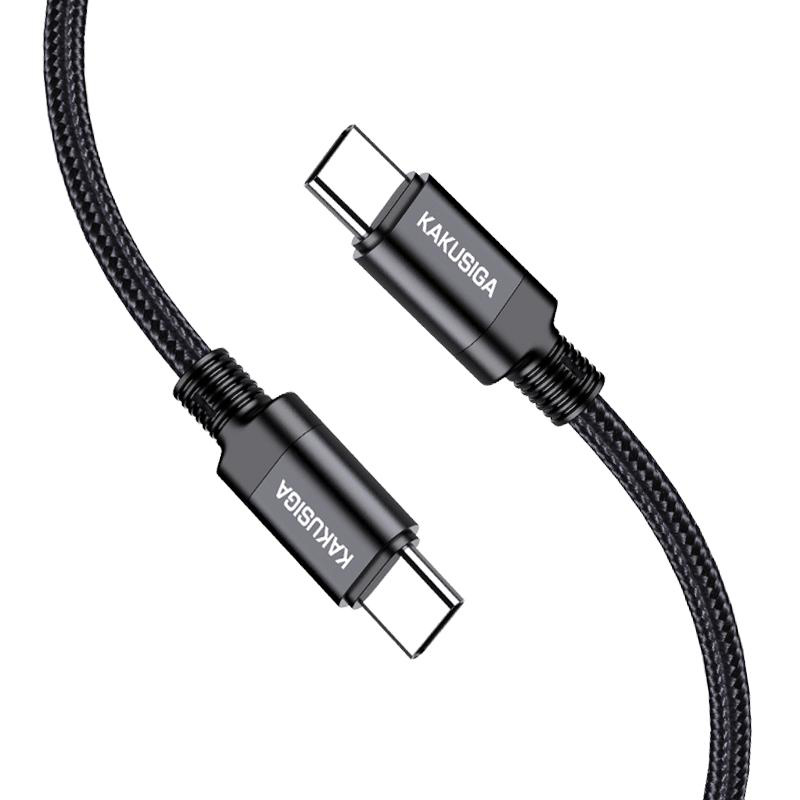 KAKUSIGA καλώδιο USB-C σε USB-C KSC-970, 60W, 480Mbps, 1m, μαύρο | eLabstore.gr KAKUSIGA καλώδιο USB-C σε USB-C KSC-970, 60W, 480Mbps, 1m, μαύρο | Καλώδια - Αντάπτορες | elabstore.gr