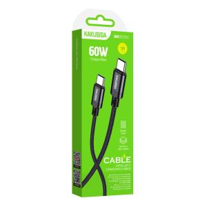 KAKUSIGA καλώδιο USB-C σε USB-C KSC-970, 60W, 480Mbps, 1m, μαύρο | eLabstore.gr KAKUSIGA καλώδιο USB-C σε USB-C KSC-970, 60W, 480Mbps, 1m, μαύρο | Καλώδια - Αντάπτορες | elabstore.gr