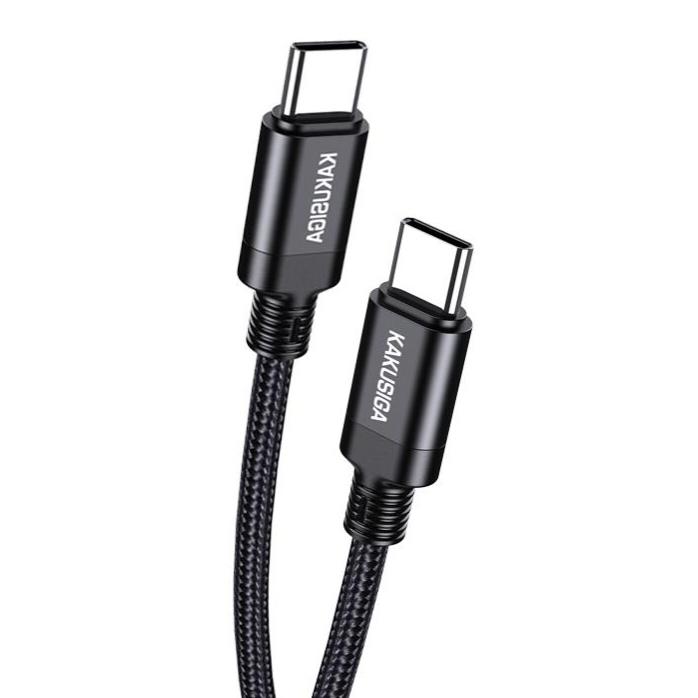 KAKUSIGA καλώδιο USB-C σε USB-C KSC-970, 60W, 480Mbps, 1m, μαύρο | eLabstore.gr KAKUSIGA καλώδιο USB-C σε USB-C KSC-970, 60W, 480Mbps, 1m, μαύρο | Καλώδια - Αντάπτορες | elabstore.gr