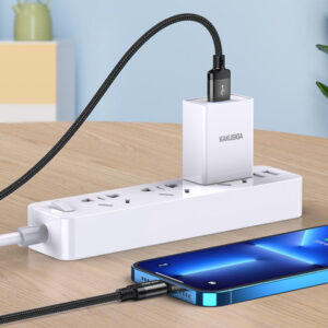KAKUSIGA καλώδιο Lightning σε USB KSC-970, 15W, 480Mbps, 1m, μαύρο | Καλώδια - Αντάπτορες | elabstore.gr