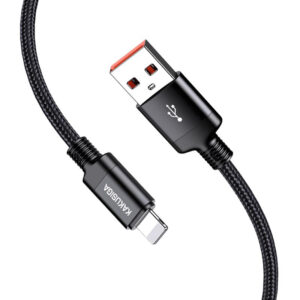 KAKUSIGA καλώδιο Lightning σε USB KSC-970, 15W, 480Mbps, 1m, μαύρο | Καλώδια - Αντάπτορες | elabstore.gr