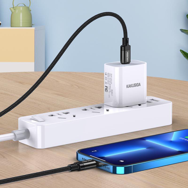 KAKUSIGA καλώδιο Lightning σε USB-C KSC-970, 27W, 480Mbps, 1m, μαύρο | eLabstore.gr KAKUSIGA καλώδιο Lightning σε USB-C KSC-970, 27W, 480Mbps, 1m, μαύρο | Καλώδια - Αντάπτορες | elabstore.gr