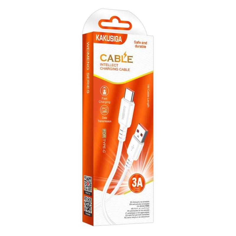 KAKUSIGA καλώδιο USB-C σε USB KSC-982, 15W, 480Mbps, 1m, λευκό | eLabstore.gr KAKUSIGA καλώδιο USB-C σε USB KSC-982, 15W, 480Mbps, 1m, λευκό | Καλώδια - Αντάπτορες | elabstore.gr