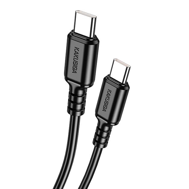 KAKUSIGA καλώδιο USB-C σε USB-C KSC-982, 60W, 480Mbps, 1m, μαύρο | eLabstore.gr KAKUSIGA καλώδιο USB-C σε USB-C KSC-982, 60W, 480Mbps, 1m, μαύρο | Καλώδια - Αντάπτορες | elabstore.gr
