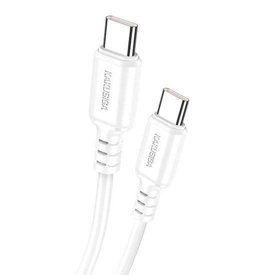 KAKUSIGA καλώδιο USB-C σε USB-C KSC-982, 60W, 480Mbps, 1m, λευκό | eLabstore.gr KAKUSIGA καλώδιο USB-C σε USB-C KSC-982, 60W, 480Mbps, 1m, λευκό | Καλώδια - Αντάπτορες | elabstore.gr