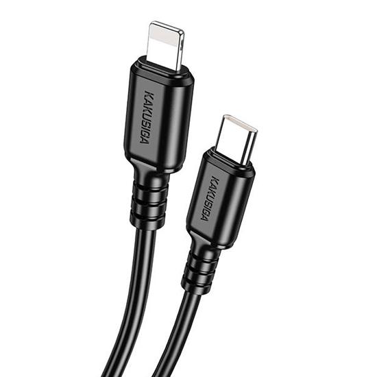 KAKUSIGA καλώδιο Lightning σε USB-C KSC-982, 20W, 480Mbps, 1m, μαύρο | eLabstore.gr KAKUSIGA καλώδιο Lightning σε USB-C KSC-982, 20W, 480Mbps, 1m, μαύρο | Καλώδια - Αντάπτορες | elabstore.gr
