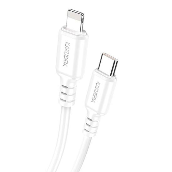 KAKUSIGA καλώδιο Lightning σε USB-C KSC-982, 20W, 480Mbps, 1m, λευκό | eLabstore.gr KAKUSIGA καλώδιο Lightning σε USB-C KSC-982, 20W, 480Mbps, 1m, λευκό | Καλώδια - Αντάπτορες | elabstore.gr