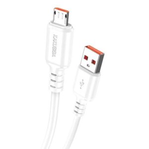 KAKUSIGA καλώδιο micro USB σε USB KSC-982, 15W, 480Mbps, 1m, λευκό | Καλώδια - Αντάπτορες | elabstore.gr
