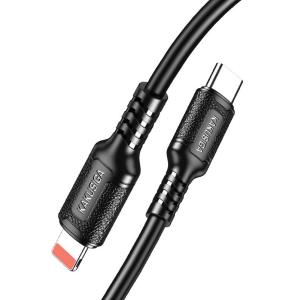 KAKUSIGA καλώδιο Lightning σε USB-C KSC-984, σιλικόνης, 27W, 480Mbps, 1m, μαύρο | eLabstore.gr KAKUSIGA καλώδιο Lightning σε USB-C KSC-984, σιλικόνης, 27W, 480Mbps, 1m, μαύρο | Καλώδια - Αντάπτορες | elabstore.gr