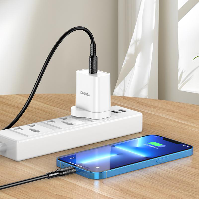 KAKUSIGA καλώδιο Lightning σε USB-C KSC-984, σιλικόνης, 27W, 480Mbps, 1m, λευκό | eLabstore.gr KAKUSIGA καλώδιο Lightning σε USB-C KSC-984, σιλικόνης, 27W, 480Mbps, 1m, λευκό | Καλώδια - Αντάπτορες | elabstore.gr