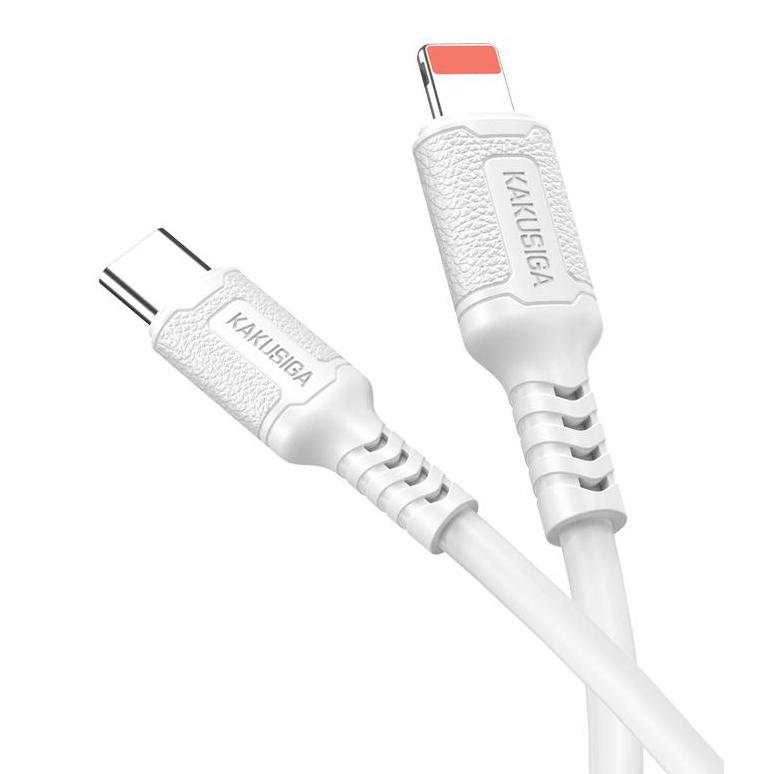 KAKUSIGA καλώδιο Lightning σε USB-C KSC-984, σιλικόνης, 27W, 480Mbps, 1m, λευκό | eLabstore.gr KAKUSIGA καλώδιο Lightning σε USB-C KSC-984, σιλικόνης, 27W, 480Mbps, 1m, λευκό | Καλώδια - Αντάπτορες | elabstore.gr