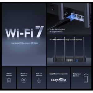 MERCUSYS router MR27BE, WiFi 7, 3.6Gbps BE3600, EasyMesh, Ver 1.20 | eLabstore.gr MERCUSYS router MR27BE, WiFi 7, 3.6Gbps BE3600, EasyMesh, Ver 1.20 | Δικτυακά | elabstore.gr
