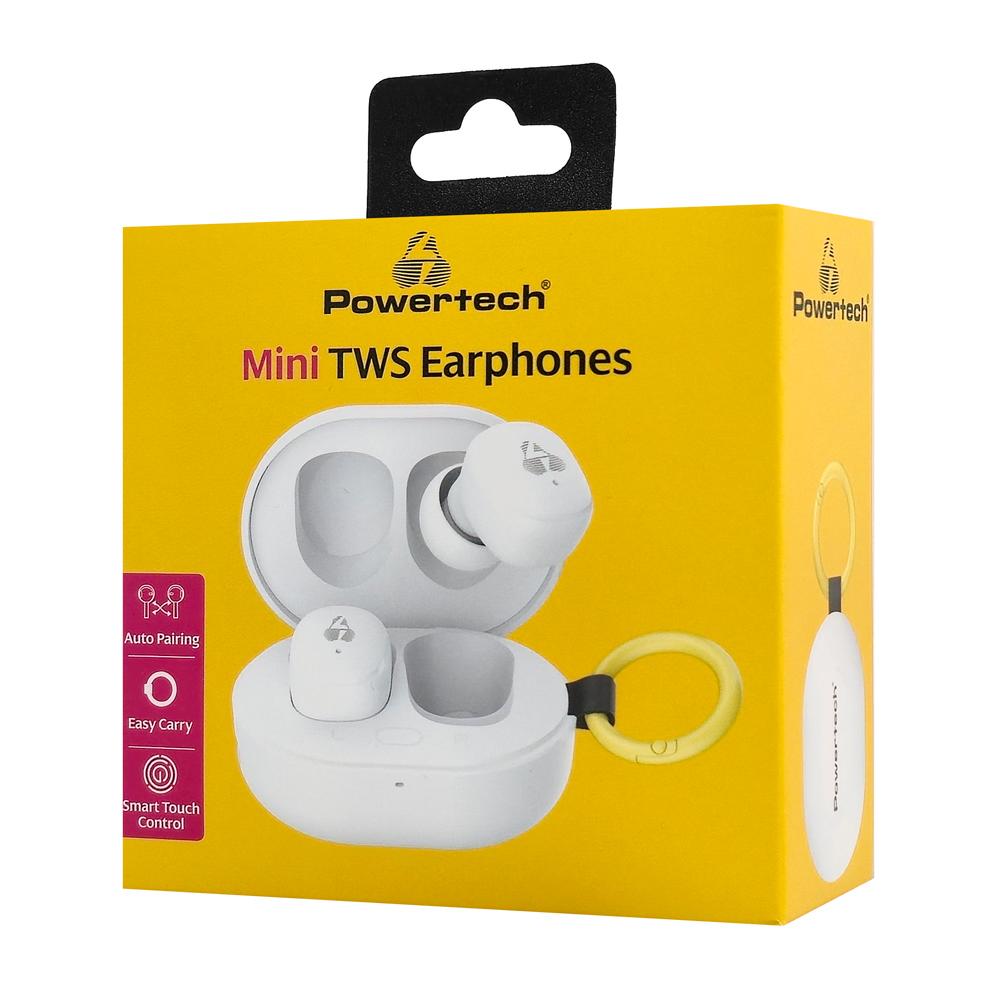 POWERTECH earphones με θήκη φόρτισης PT-1393, True Wireless, 6mm, 25/230mAh, λευκά | eLabstore.gr POWERTECH earphones με θήκη φόρτισης PT-1393, True Wireless, 6mm, 25/230mAh, λευκά | Αξεσουάρ κινητών | elabstore.gr