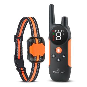 POWERTECH ηλεκτρικό κολάρο εκπαίδευσης σκύλου PT-1398 με ασύρματο χειριστήριο, εμβέλεια 300m | Οικιακός εξοπλισμός | elabstore.gr