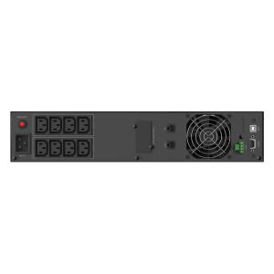 POWERTECH UPS Line Interactive PT-1409 για rack 2U, με οθόνη, 3000VA/2100W, 8x DC output | Τροφοδοσία Ρεύματος | elabstore.gr