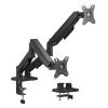 POWERTECH βάση γραφείου για 2x οθόνες PT-1425, 17-32", έως 9kg | Εικόνα & Ήχος | elabstore.gr