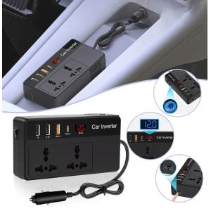 POWERTECH inverter αυτοκινήτου PTL-023, 200W, 12V DC σε 220V AC, με USB-C/3x USB | Gadgets - Αξεσουάρ | elabstore.gr