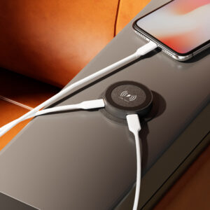 POWERTECH ασύρματος φορτιστής PTL-025 με USB & USB-C θύρες, 15W/30W, μαύρος | Εργαλεία | elabstore.gr