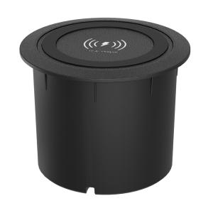 POWERTECH ασύρματος φορτιστής PTL-025 με USB & USB-C θύρες, 15W/30W, μαύρος | eLabstore.gr