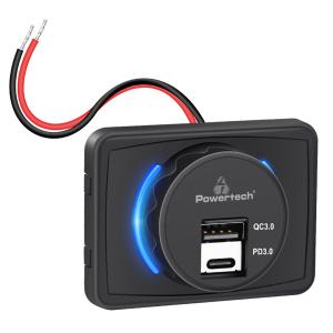 POWERTECH πρίζα USB για σκάφη & οχήματα PTL-027, USB & USB-C | Εργαλεία | elabstore.gr